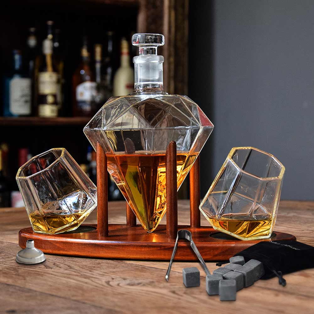 carafe à bourbon de luxe