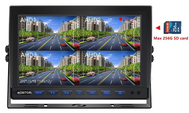 Moniteur de voiture hybride 10 pouces