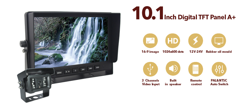 Moniteur de recul 10,1 "AHD