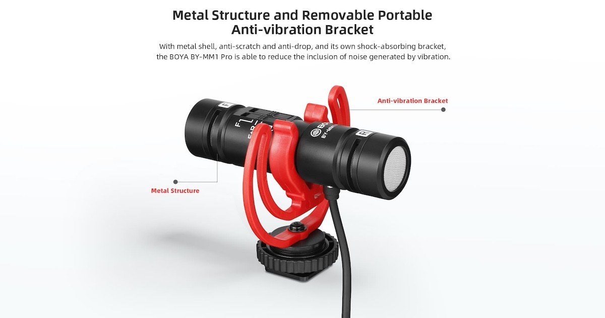 microphone bidirectionnel Boya BY-MM1 Pro