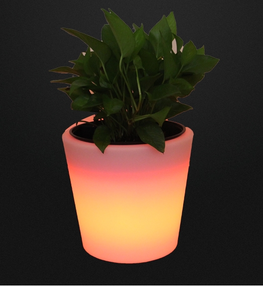 pot lumineux led pour terrasse jardin