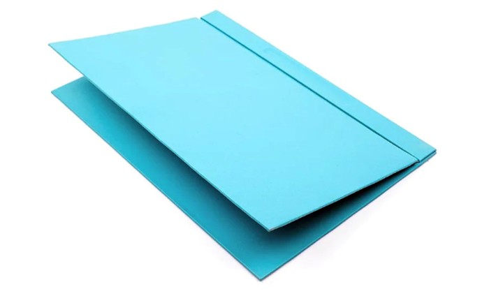 set de table cuir turquoise