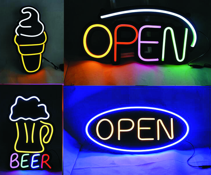 logos personnalisés de bande lumineuse flexible