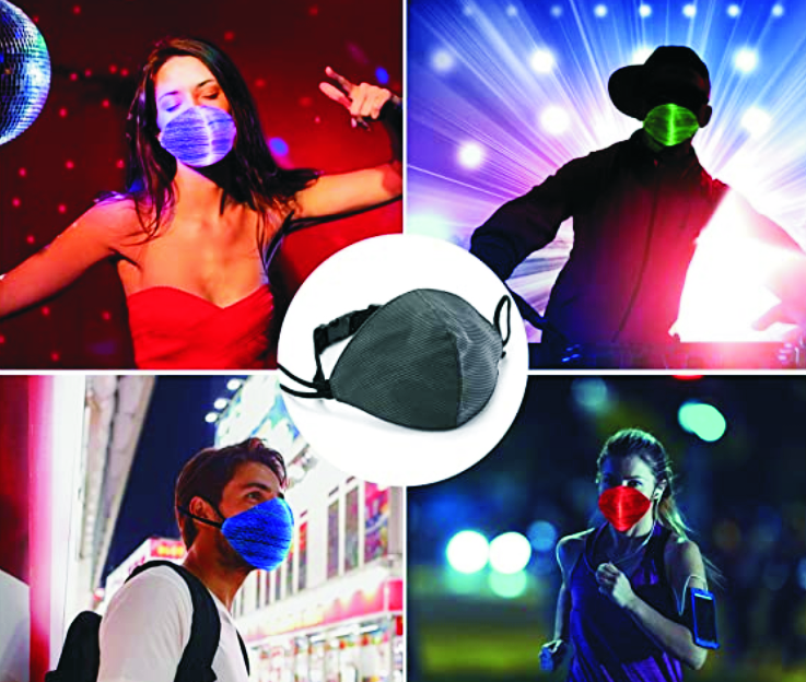 masque de protection lumineux led