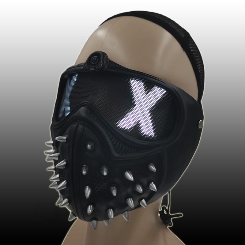 le masque facial mad max rave led s'allume