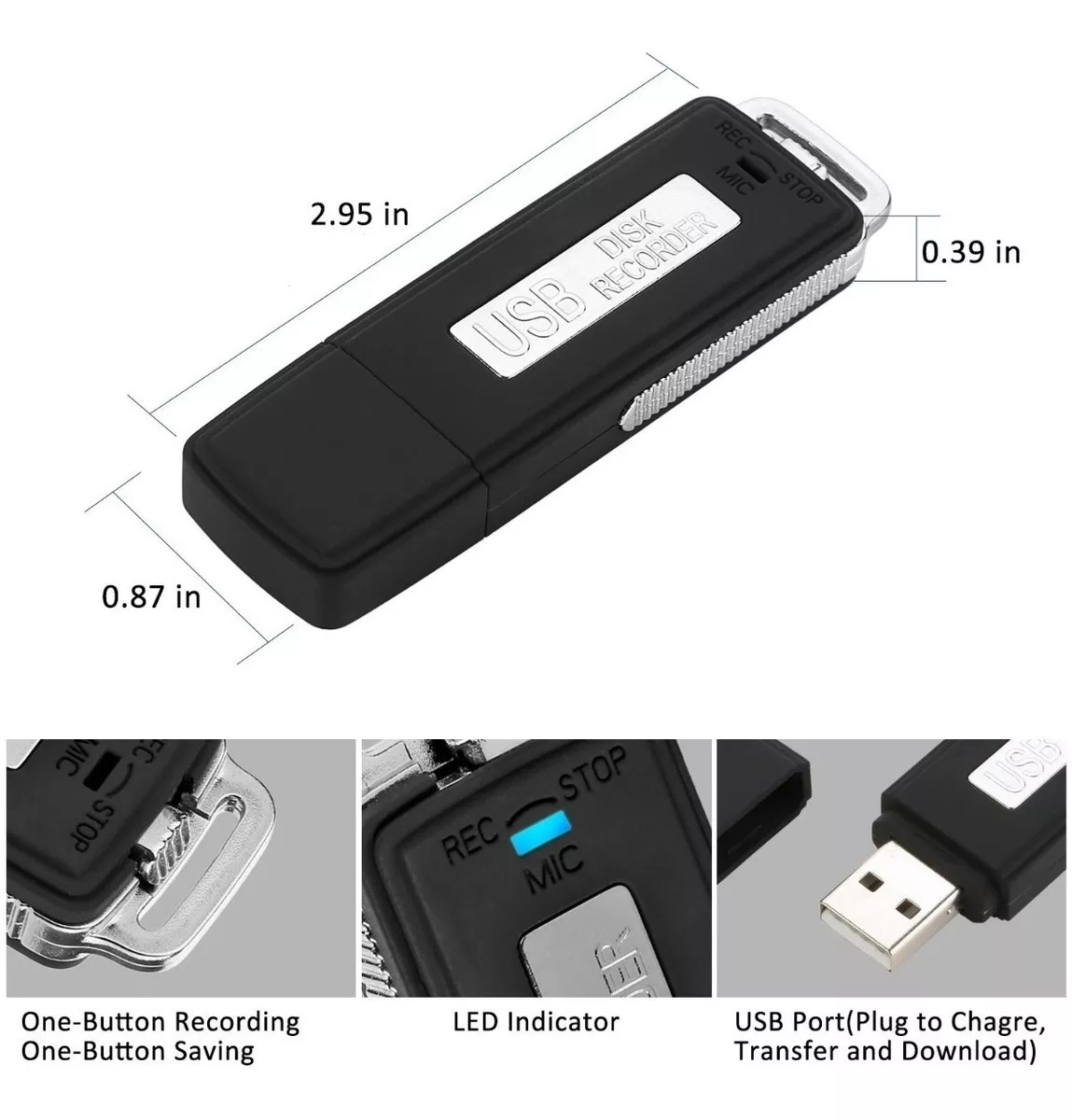 enregistreur espion sur clé USB