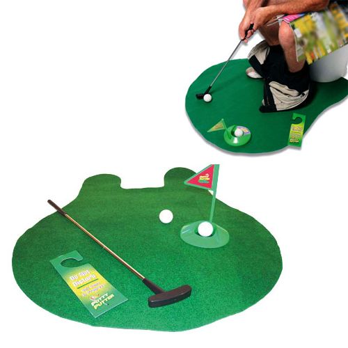 Mini golf pour les toilettes - wc golf pottyputter