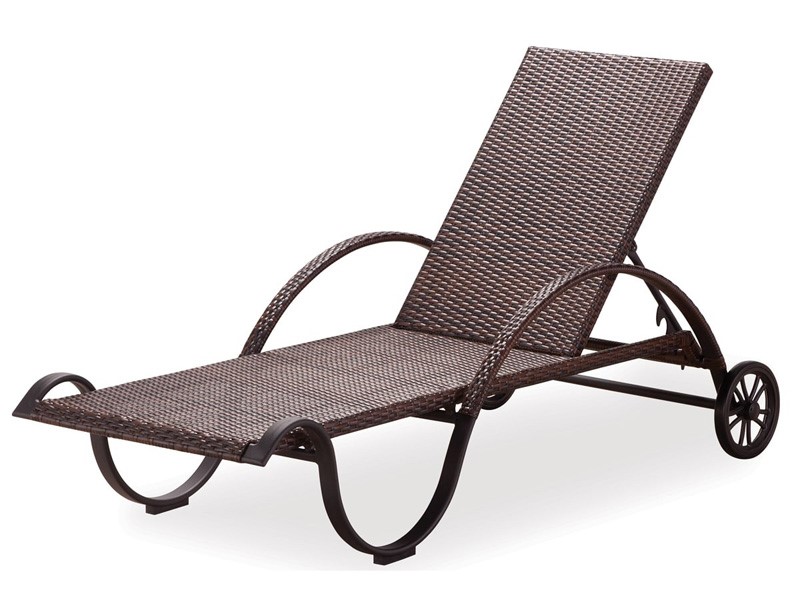 Transat de jardin pour bronzer - Luxurio Sunbed ALLANGA, adapté pour la terrasse