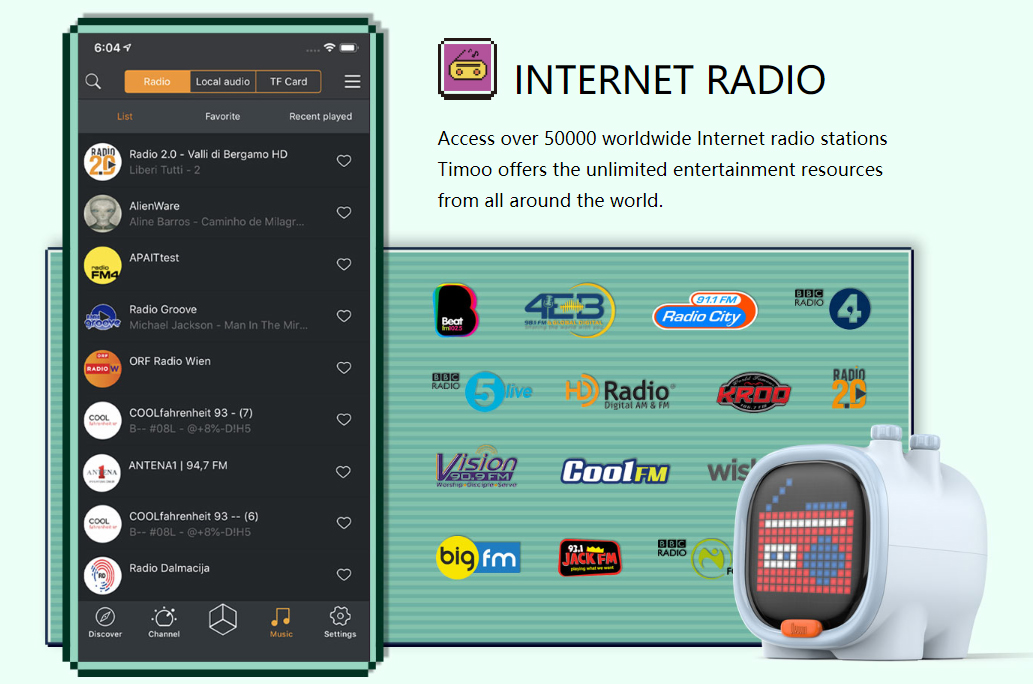 radio internet haut-parleur timoo