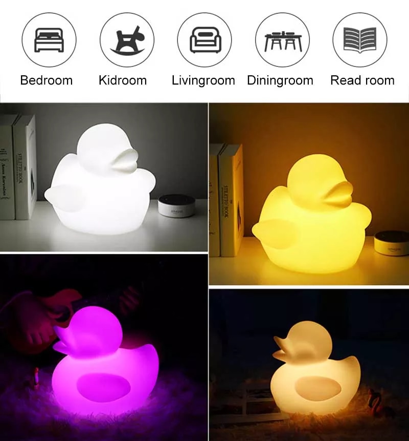 canard lumineux led pour piscine de jardin