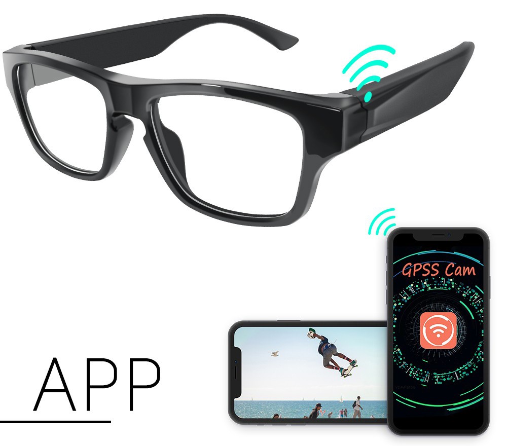 lunettes avec caméra espion enregistrement vidéo