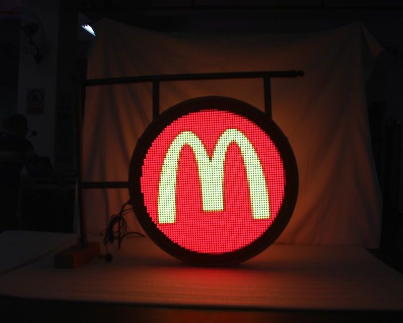 affichage LED rond