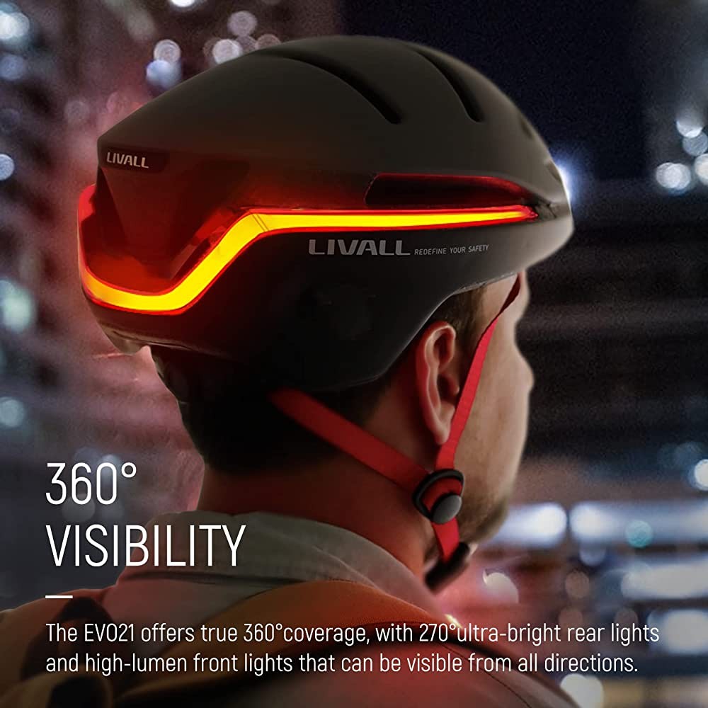 Casque de vélo Livall lumière led