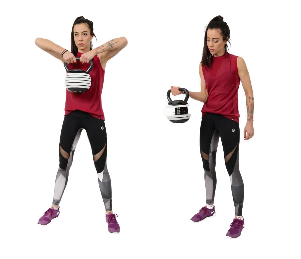 Kettlebell kit femme pour l'exercice