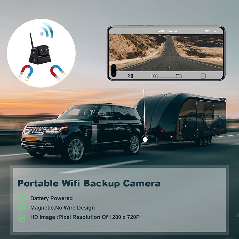 téléphone portable caméra de voiture wifi avec un aimant