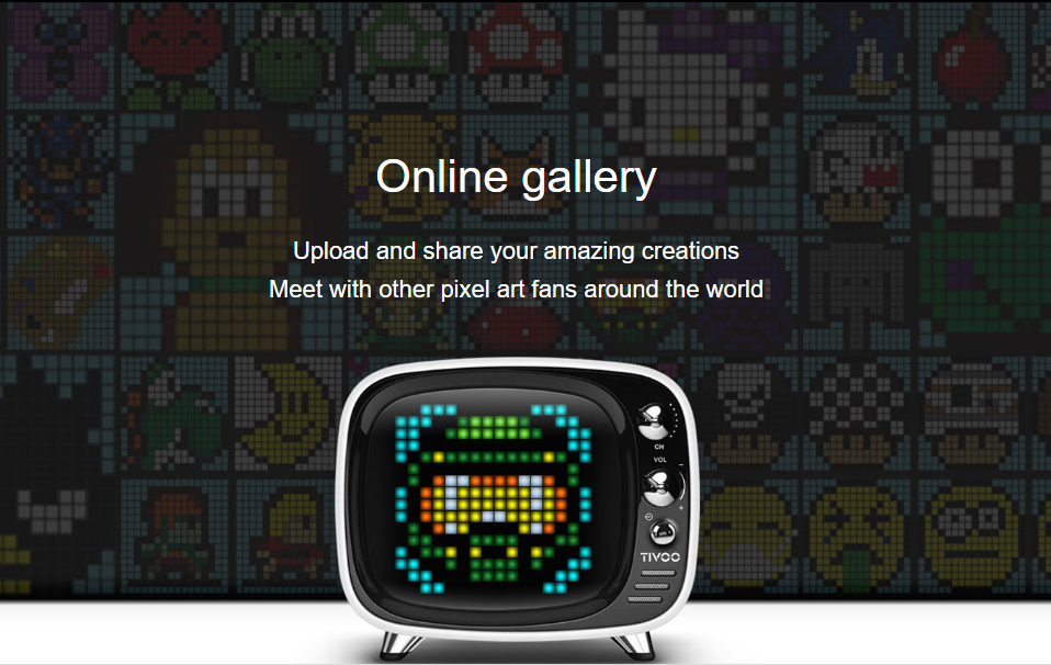 tivoo speaker pixel art galerie en ligne