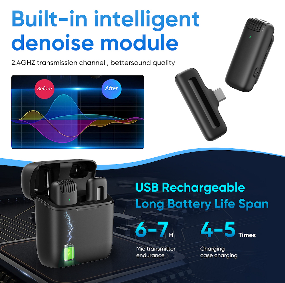 Microphone mobile portable - sans fil