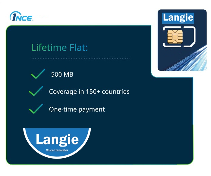 Langie ultra sim 150 pays 2g 3g 4g lte