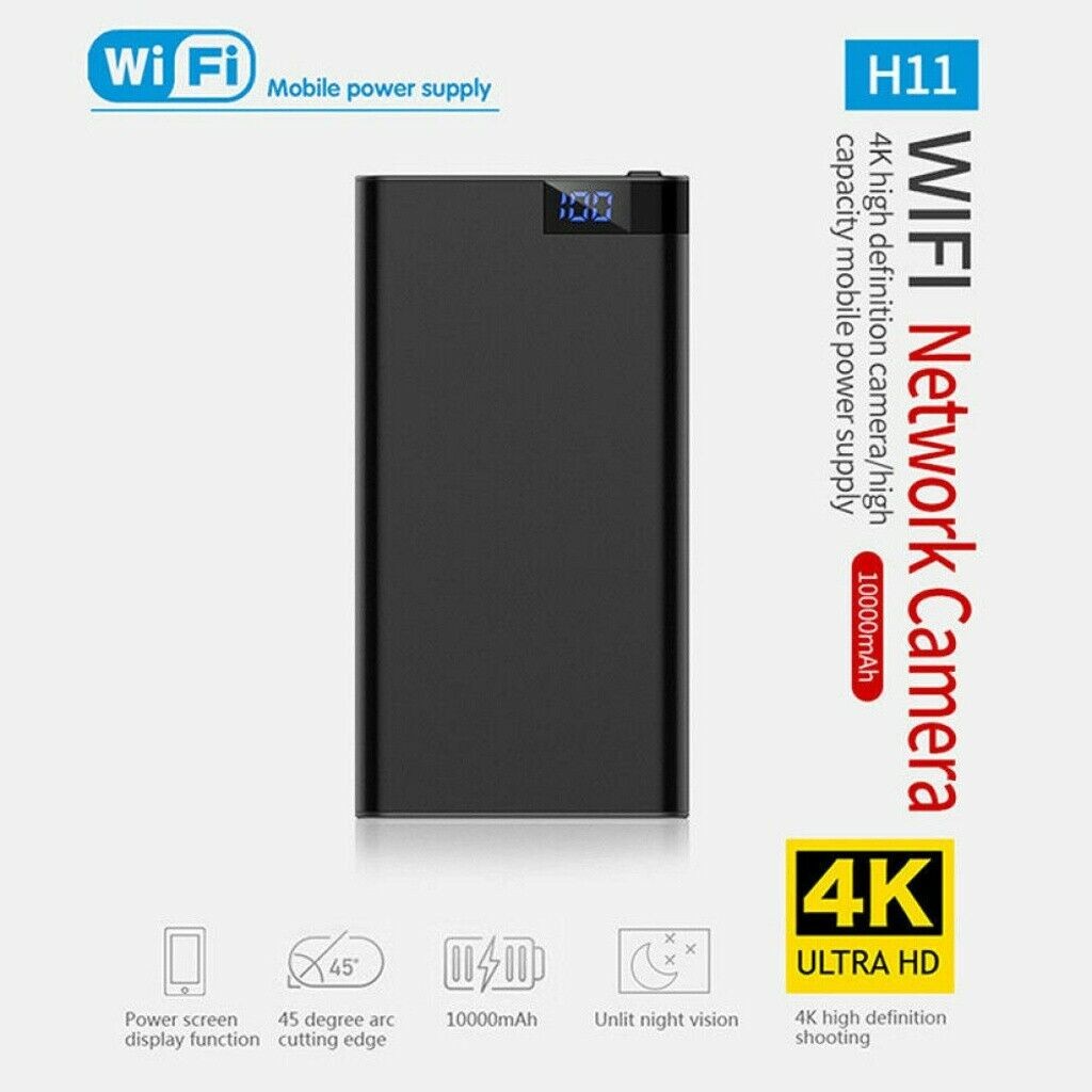 Appareil photo 4k dans une batterie externe