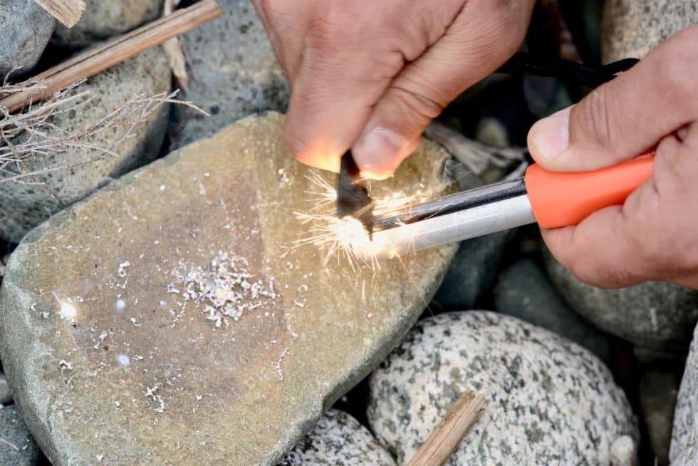 silex de magnésium pour un feu naturel pour le camping