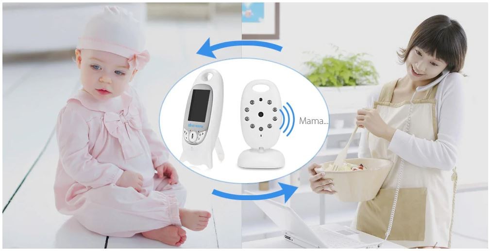 caméra avec moniteur pour la surveillance du bébé