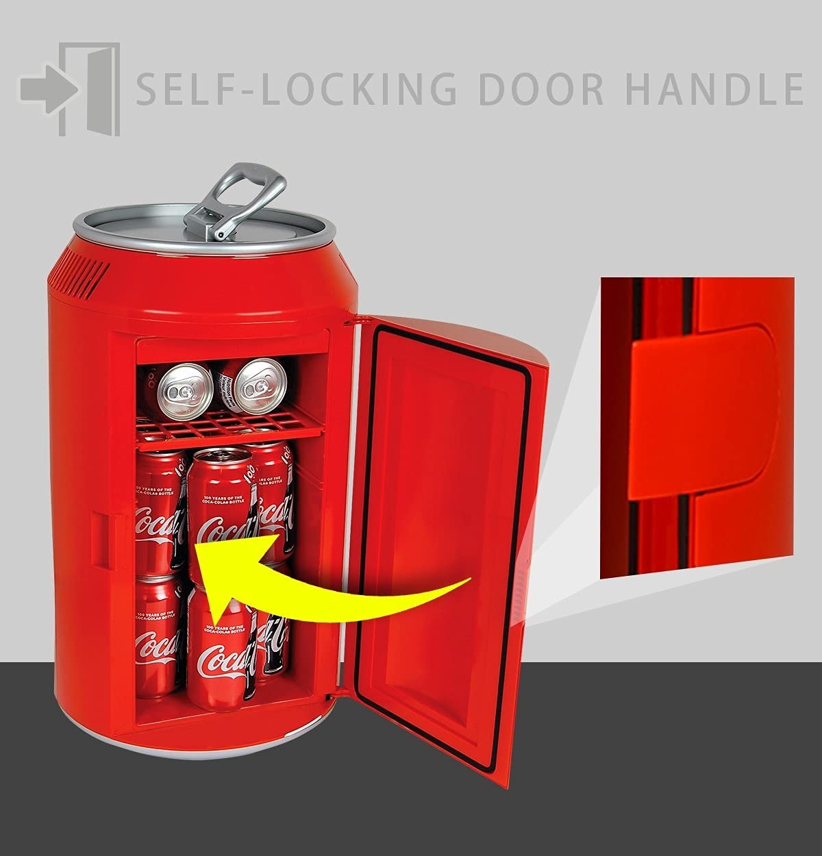 mini frigo peut rouge portable