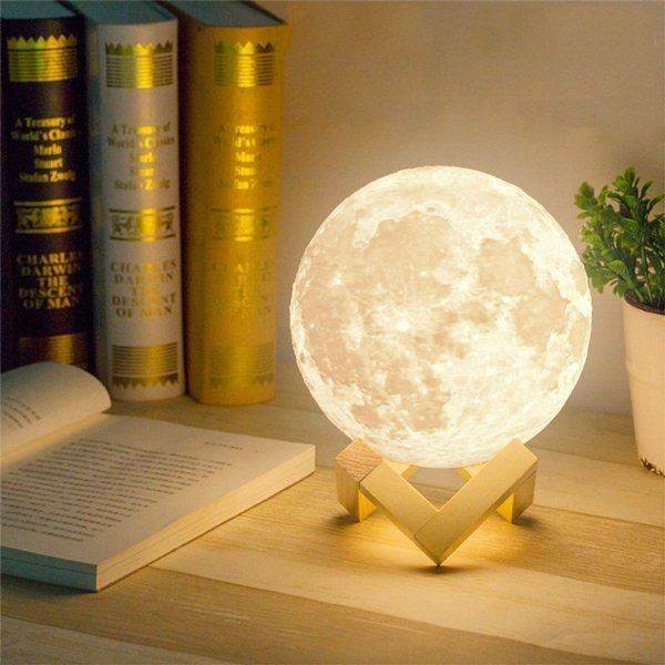 Lampe de lune 3D lumière galaxie pour la nuit