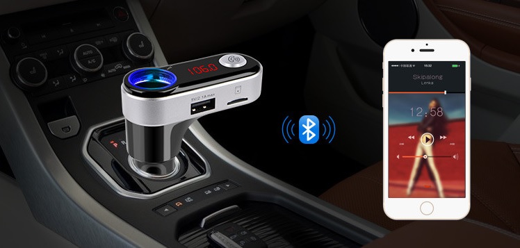 émetteur fm avec fente bluetooth usb sd