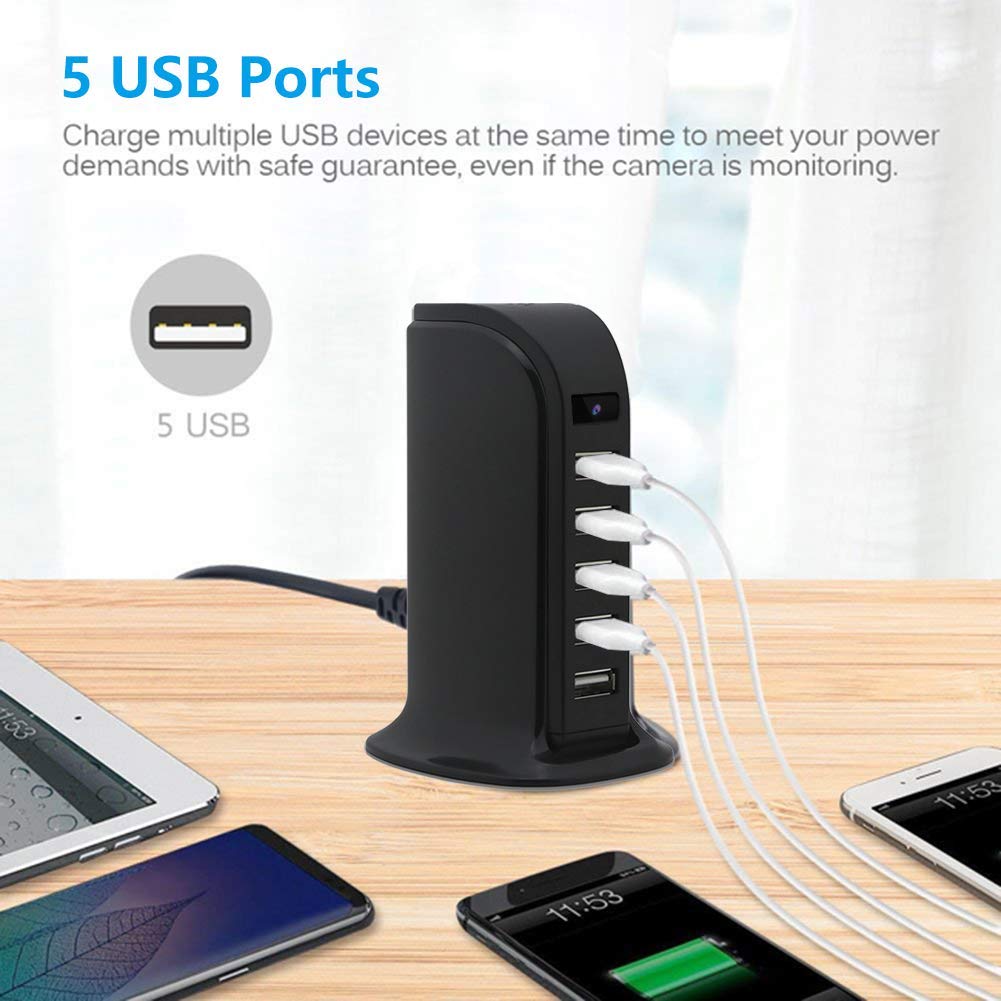 Chargeur USB + caméra cachée