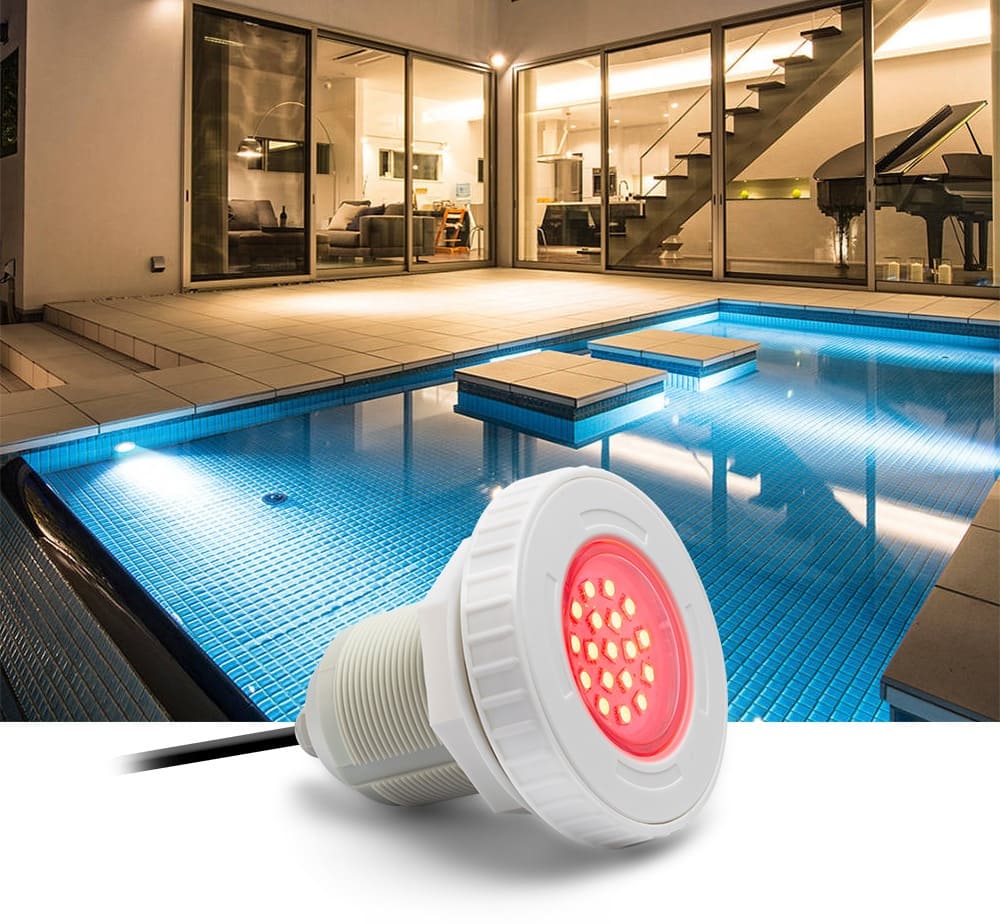 éclairage de piscine à LED lampe à lumière colorée RVB pour piscines étangs fontaines