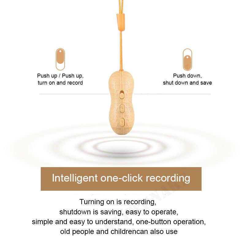 cacahuète micro enregistreur vocal espion audio