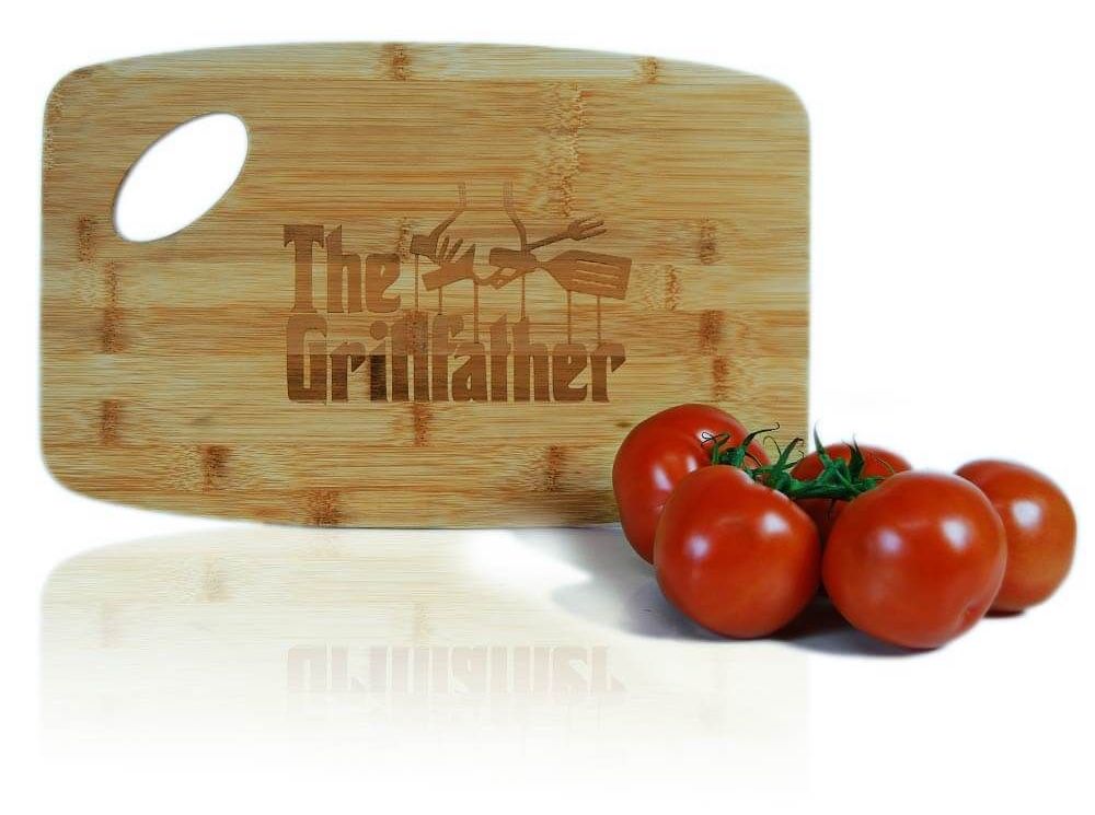 Planches de cuisine en bois avec motif GRILLFATHER