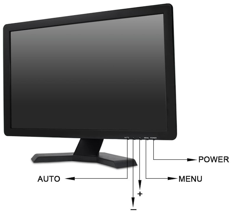 Moniteur BNC Moniteur LCD TFT à matrice active de 19 pouces