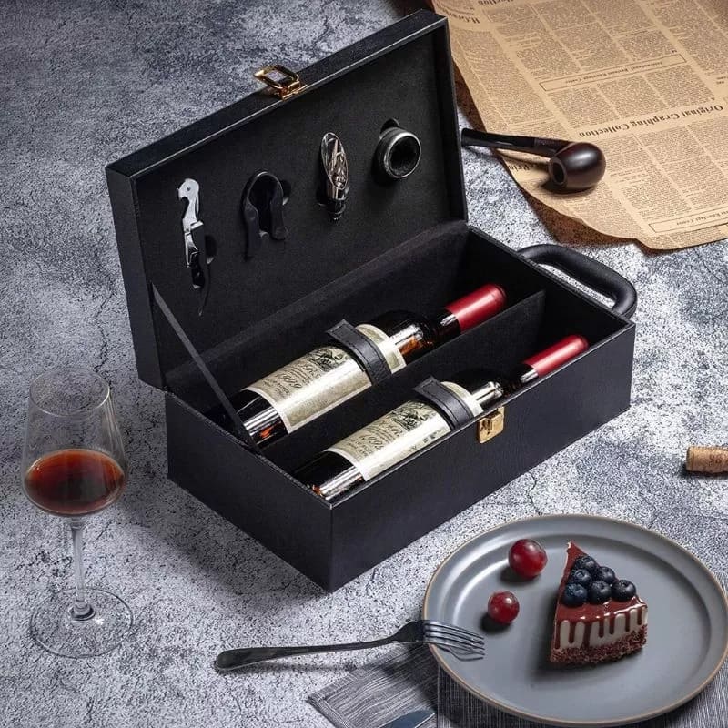 Coffret cadeau de luxe avec coffret à vin