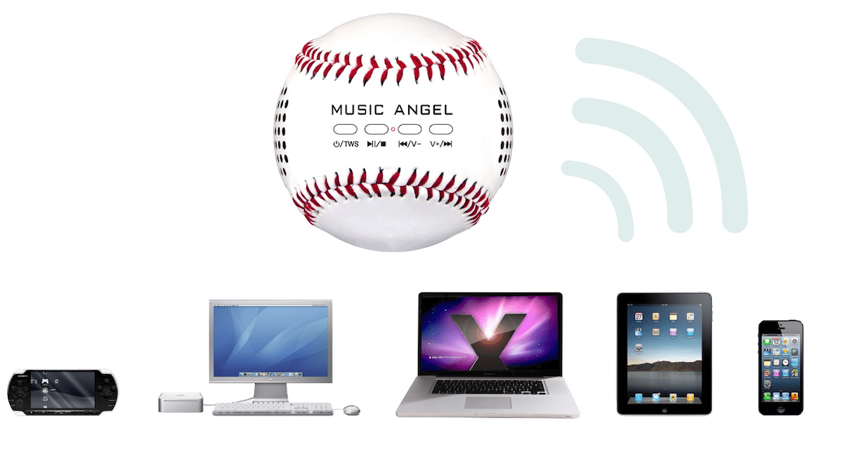 haut-parleur Bluetooth sans fil balle de baseball