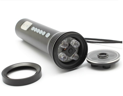 caméra avec lampe de poche LED + mp3