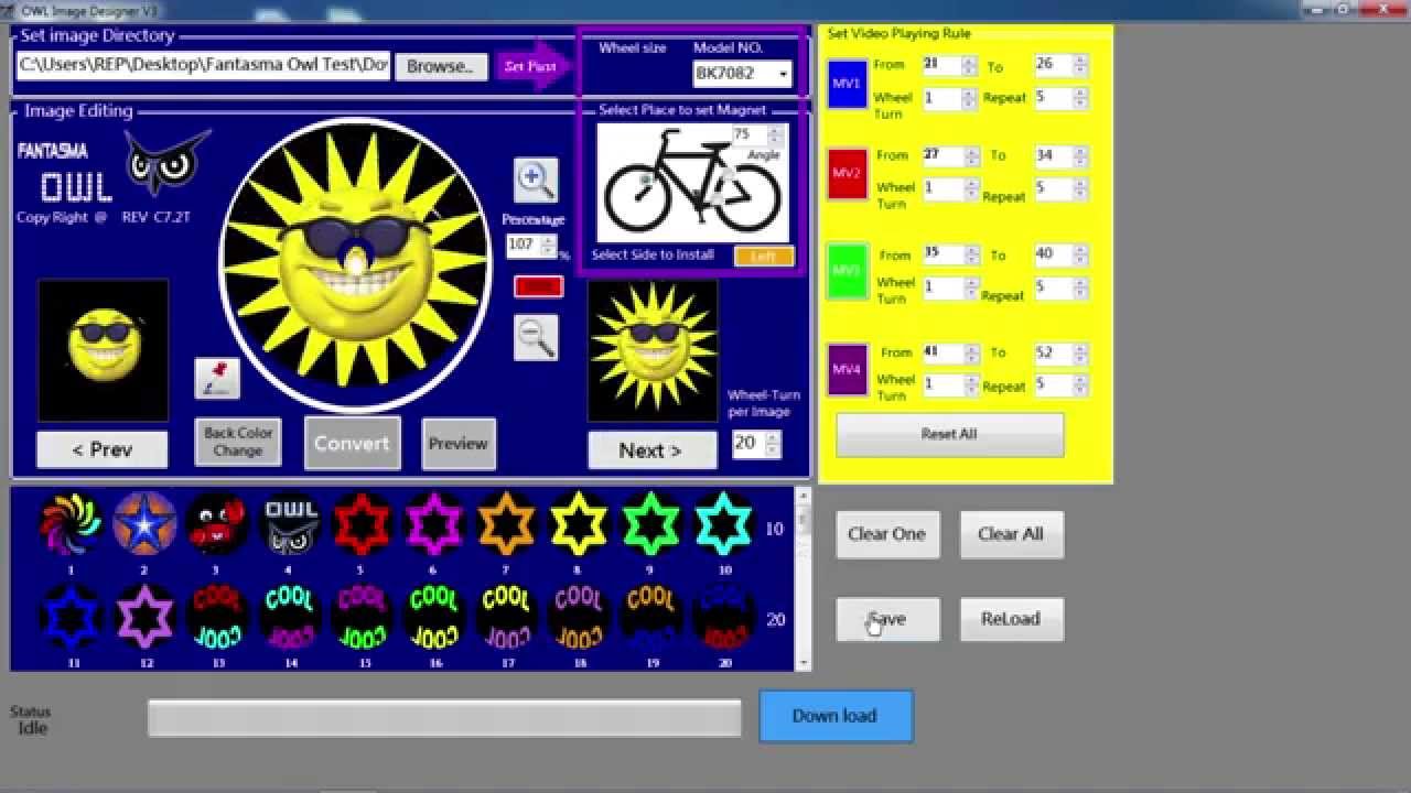 Fantasma OWL programmable éclairage vélo