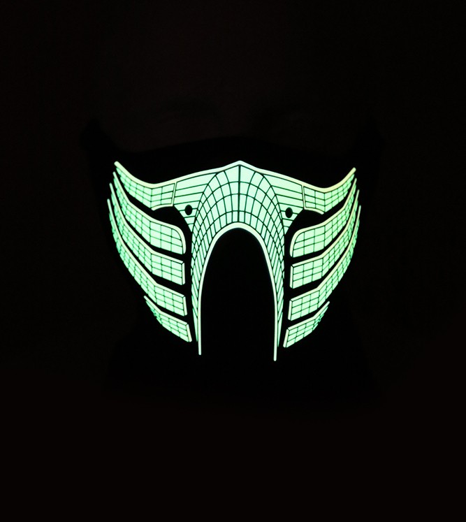 masque de scorpion led rave