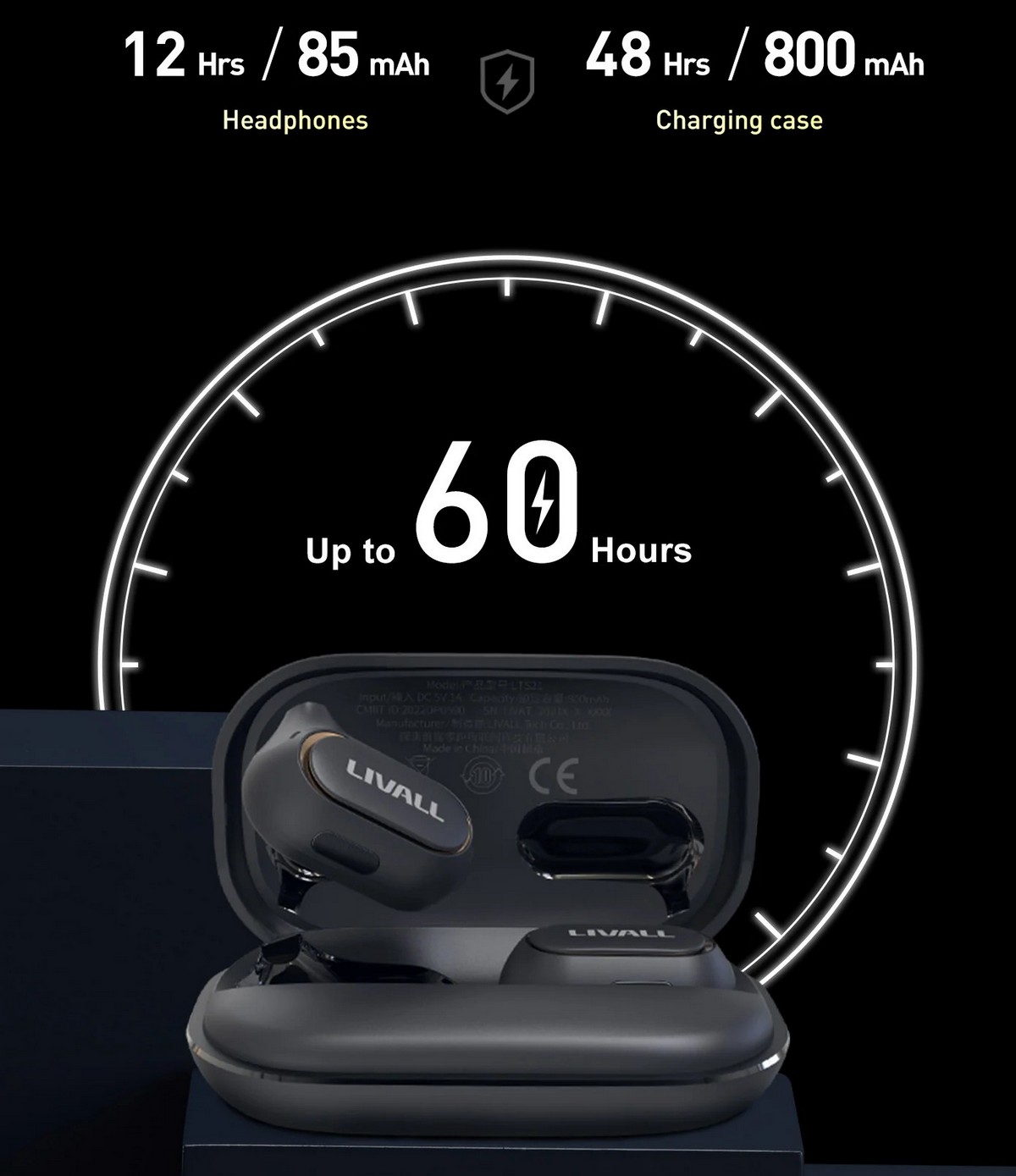 autonomie de la batterie des écouteurs livall