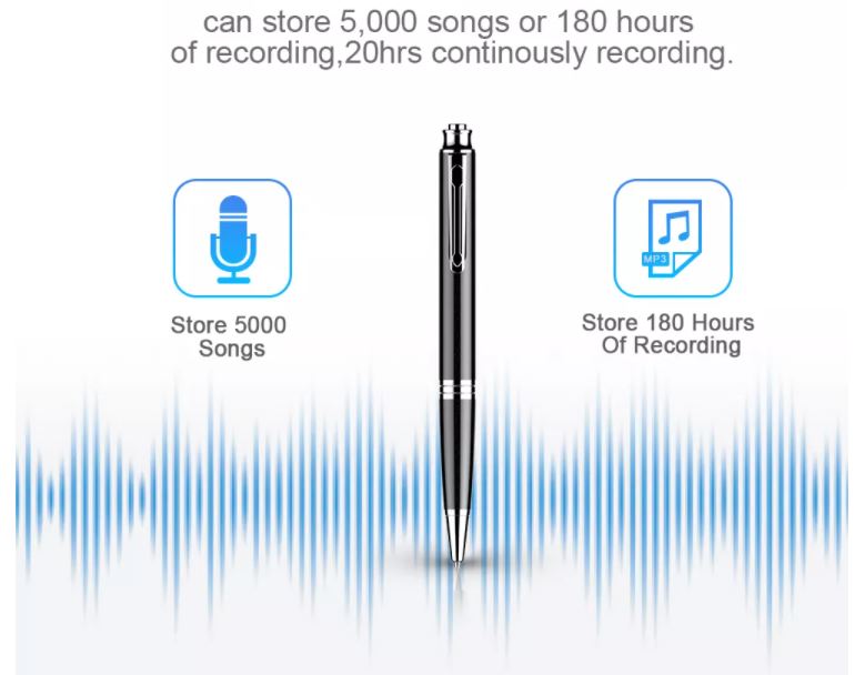 enregistreur de stylo d'enregistrement audio