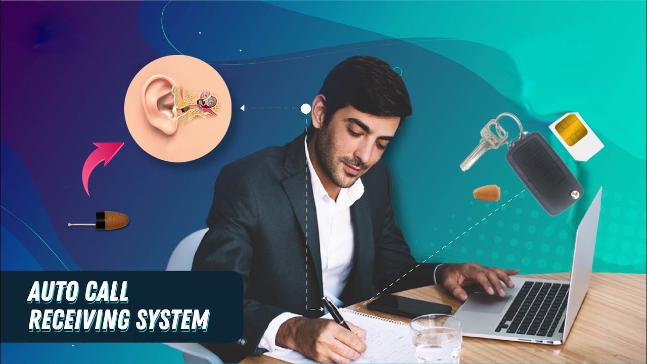 SPY HEADPHONES - comment passer l'examen - SET pour les examens (le plus petit écouteur)