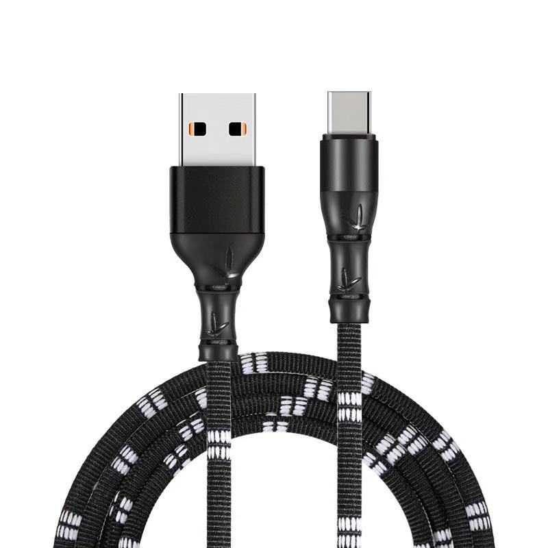 câble usb de type c en bambou