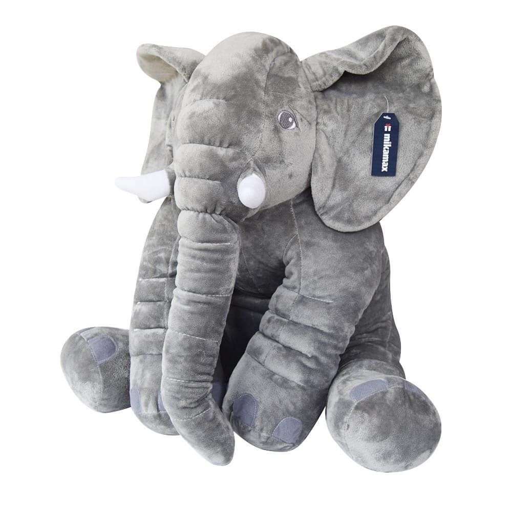 Oreiller peluche éléphant -  Coussin éléphant