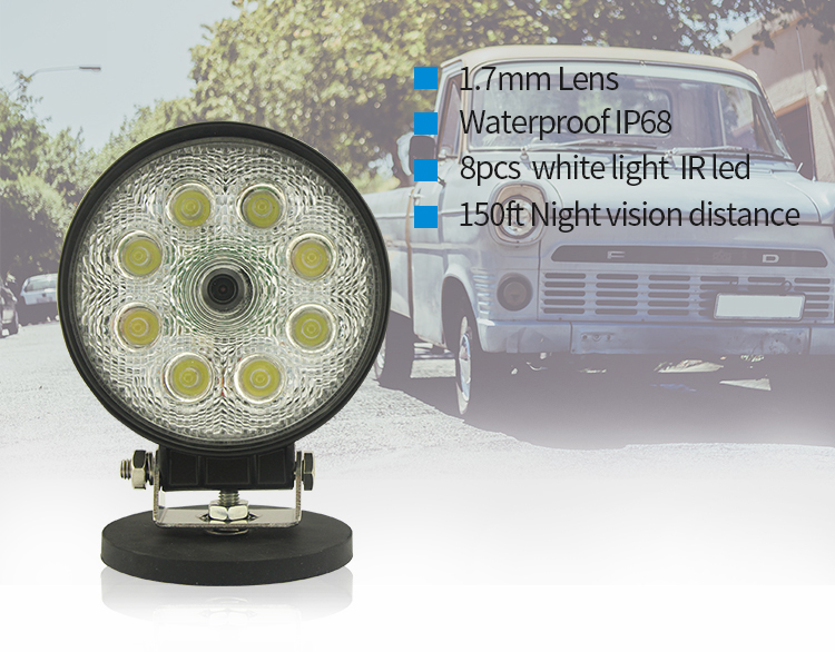 led lumière de travail avec caméra en voiture