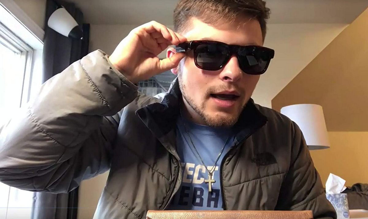 lunettes avec caméra wifi cachée